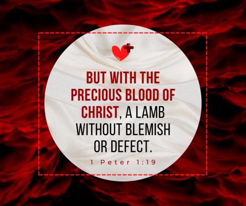 Through the precious blood of Christ, we are saved!For more daily reflection, verse and encouragemen