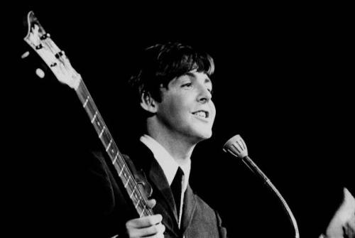 misanthrope1993:Paul McCartney in concert at the K.B. Hallen in Copenhagen. 4 June 1964.