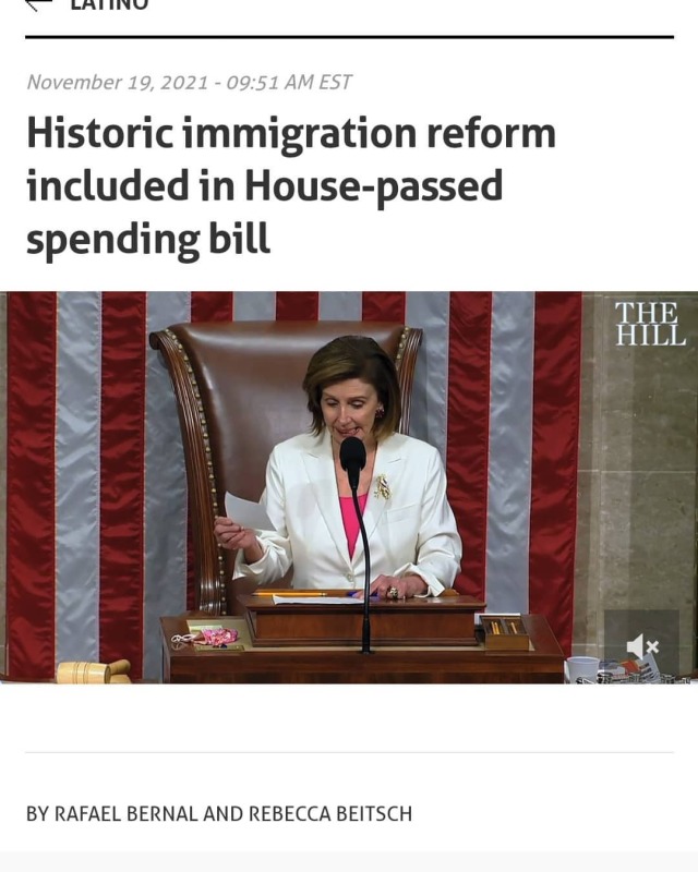Good news? What do you think? Lets talk about it at our next live... Wed 11/24 at 1pm.  https://thehill.com/latino/582254-historic-immigration-reform-included-in-house-passed-spending-bill  #immigrationnews #immigrationreformnow #bridgesnotwalls #dacadreamers #dacaheretostay #immigration  (at Castillo Immigration Law, PC) https://www.instagram.com/p/CWeIfyXBf6F/?utm_medium=tumblr #immigrationnews#immigrationreformnow#bridgesnotwalls#dacadreamers#dacaheretostay#immigration