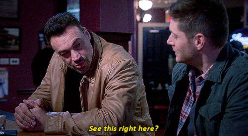 icegifs:You construct intricate rituals which allow you to touch the skin of other men.Supernatural 