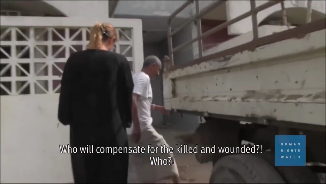 theyemenite:  - A resident who lost his family to a Saudi airstrike in the port city