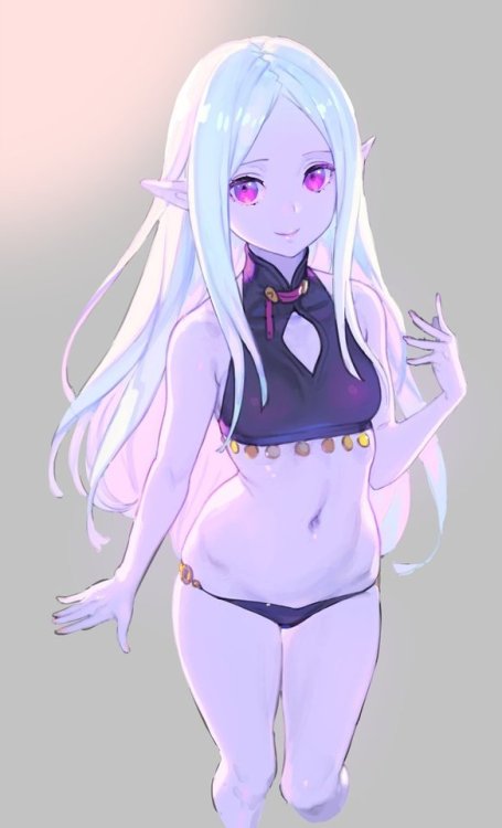memeppoi: kuro_ye: “落書き・ダークエルフちゃん t.co/8ZbkPGt5OS”