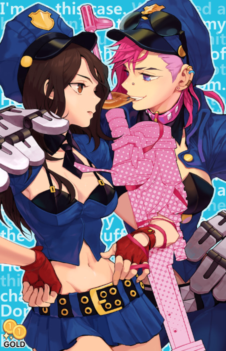 2goldtem:  ※ (Worrying couple concept) I support a Vi x Caitlyn’s trading card goods from yuri festival!  I love them so much T//T