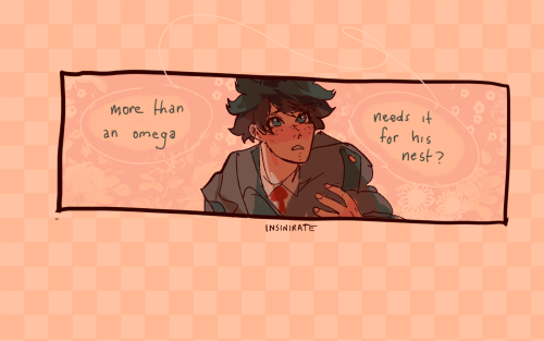 insinirate:    +omegaverse!bkdk anything to court him with  