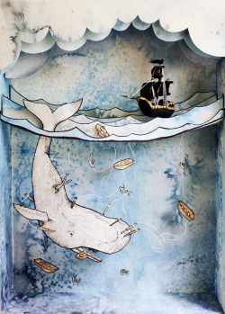 npr:  nprbooks:evocativesynthesis:Moby Dick Shadowbox :: Suzette KordunerFiled under “Things I Did Not Know I Needed”  I’m impressed with this serious level of book-craftiness. -Emily