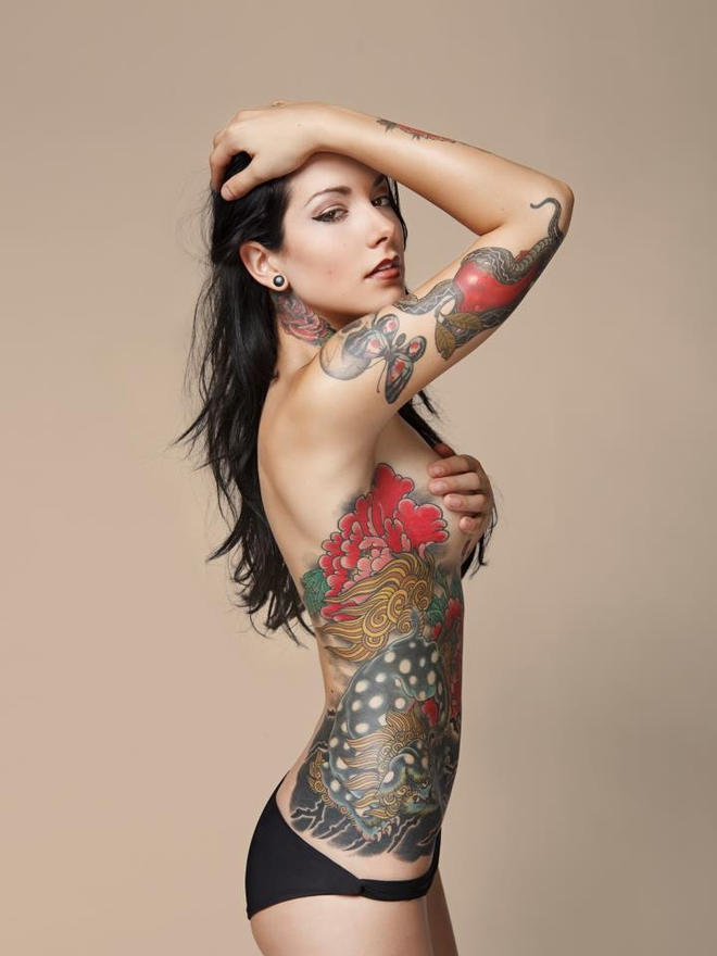 Insatiable taste for tattooed ladies
