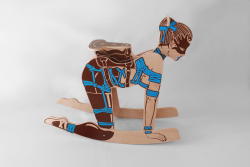 whateversexy:  Pony girl rocker - ready to assemble design by Peter Jakubik  Aww, how cute!