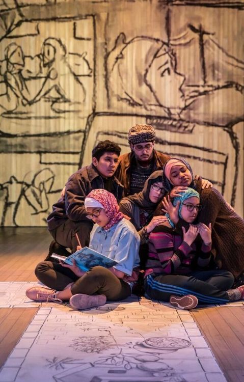 Ofrenda, Albany Park Theater Project, 2018Wardrobe technician, quickchanges, hair styling by Auden G