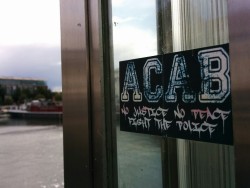 acabpower:  Sticker #acab in Lübeck, Germany. 