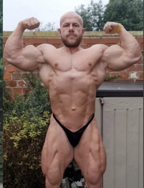 Matt Tofton - He Sure Loves Low Cut Skimpy Trunks! My New Bald & Bearded English Heartthrob!