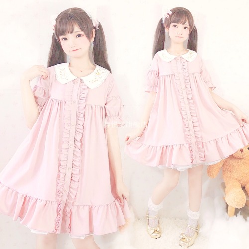 ♡ Pink Lolita Peter Pan Summer Dress - Buy Here ♡Discount Code: honey (10% off any purchase + free s