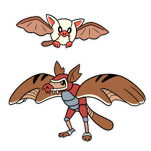 Basebat - Bat PokémonType - Fighting / FlyingAbility - Ball Fetch / Guts / Steadfast (Hidden)Evolves
