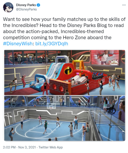 Disney’s really decided to boast that they’re putting an Incredibles bouncy house onto their new Dis