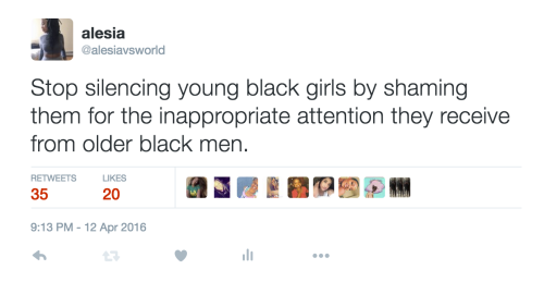 black–lamb:  victim blaming in the black community is a true cycle. we all have gone through it. we all had that one uncle who made us a little uncomfortable once we started growing up…