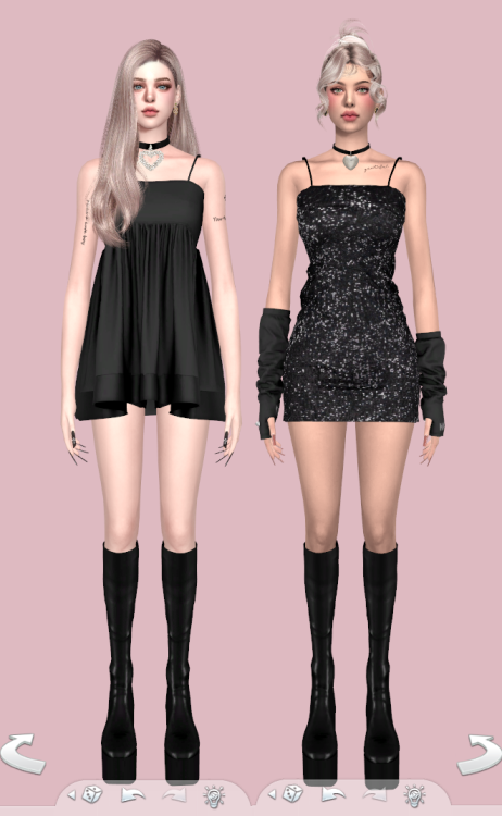 [RIMINGS] LE SSERAFIM - FEARLESS Outfit - FULL BODY 2 / NECKLACE 2- NEW MESH- ALL LODS- NORMAL MAP /