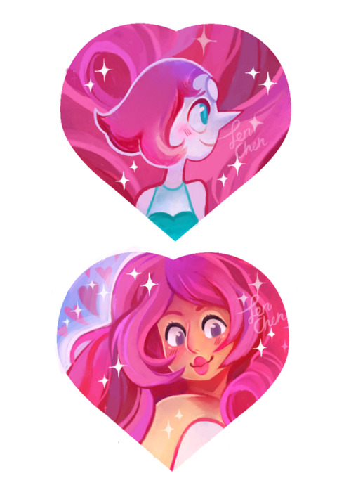 jenchenart: Pink Desire 💖    People seem to like my other two heart series so here is another! I think this will be the last one ^_^ 