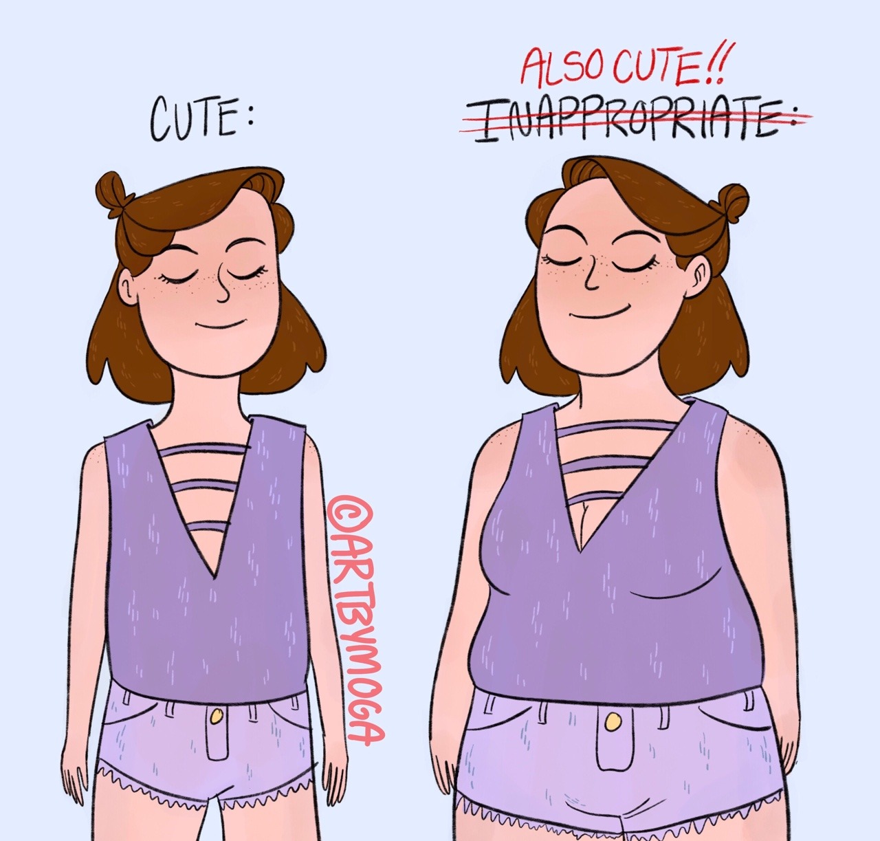 artbymoga: Comic today dedicated to all you big-breasted beauties out there! Your