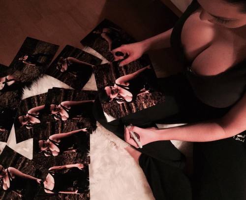 XXX Signing and personalizing my first orders photo