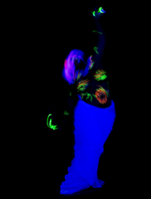 blacklight bellydance! https://www.kickstarter.com/projects/ryansuits/planet-of-the-ultraviolets