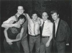isolar-2:Iggy Pop, Penn Jillette, Steve Forbert, Teller and David Bowie, 1985.
