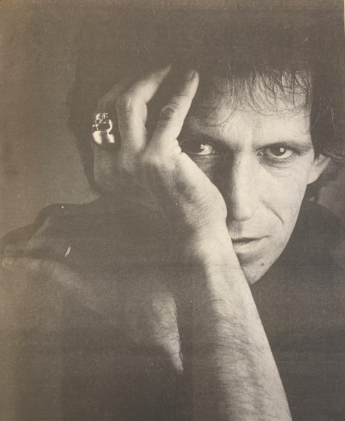 Keith Richards by Derek Ridgers for NME, 1986
