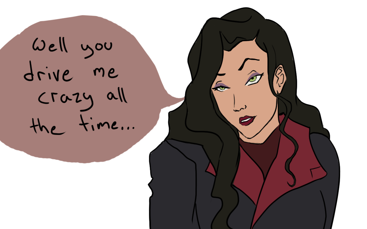 aiffes:  Five minutes later, Korra was so busy making goo-goo eyes at Asami that