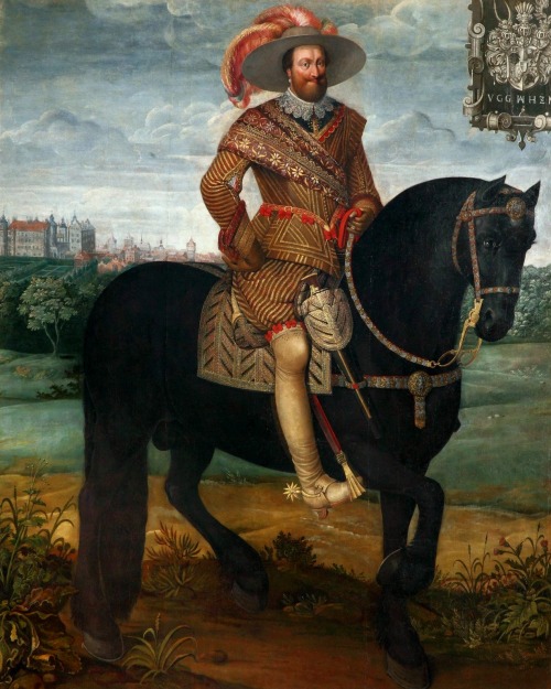 Equestrian Portrait of John Albert II, Duke of Mecklenburg, Daniel Blok, 1635