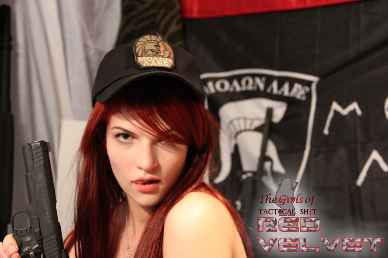tacticalshit:  Our girl Red Velvet is sporting FOUR of the 500 PLUS different patches