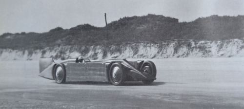 The Golden Arrow, a car that, in the 1920s, got the highest land speed ever recorded at 231 mph. 