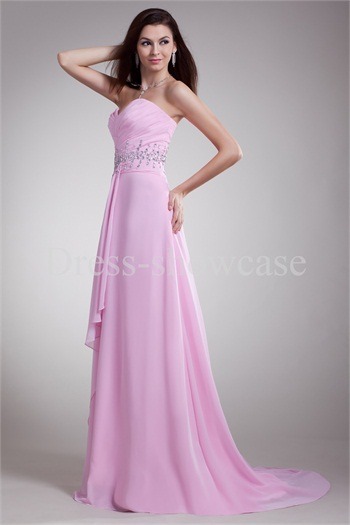 Pink Ruffles Sleeveless Formal Evening Misses Special Occasion Dresses http://www.Dress-ShowCase.com/p23262.html