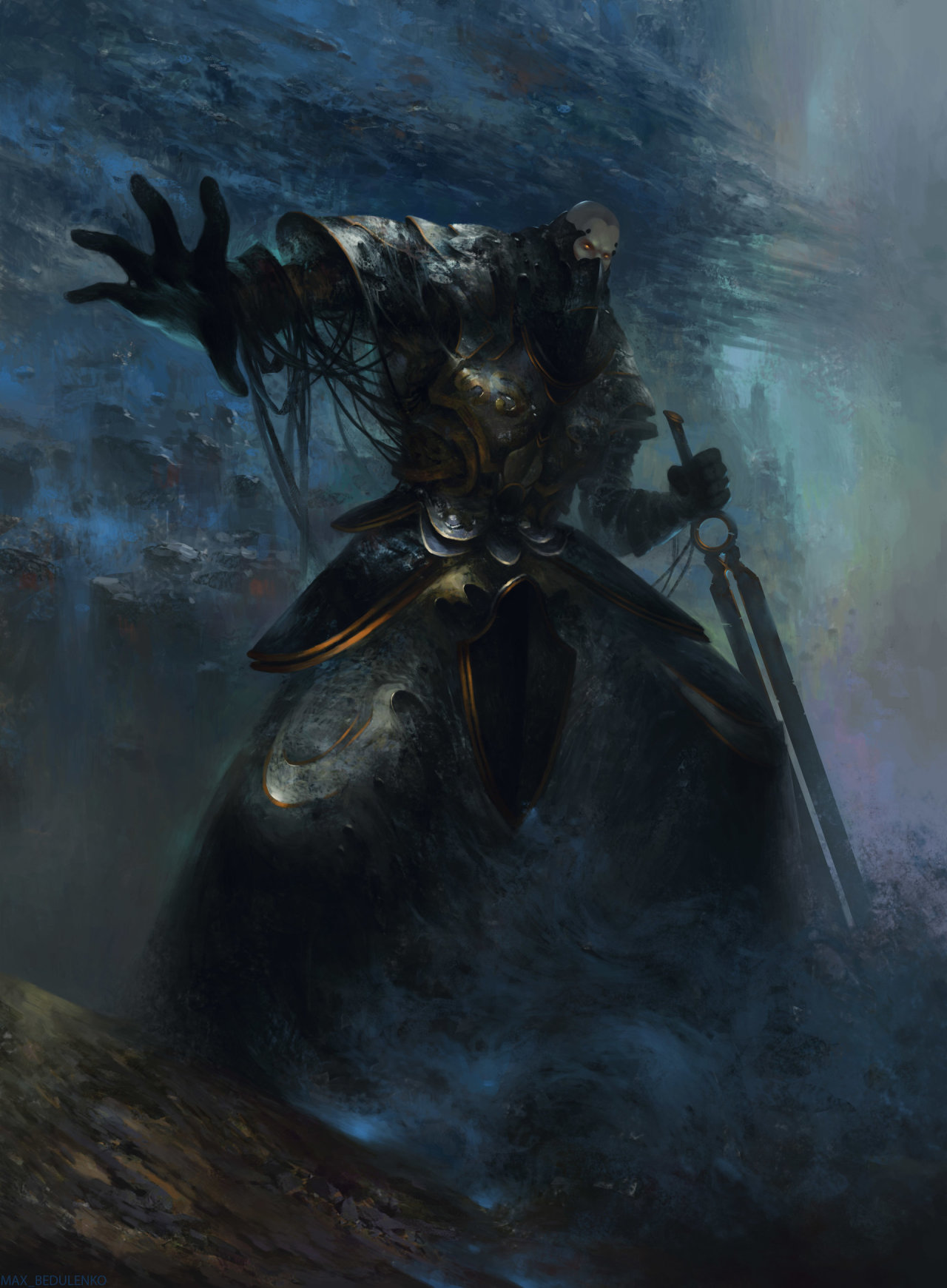 creaturesfromdreams:    Ashen Soldier by  Max Bedulenko  