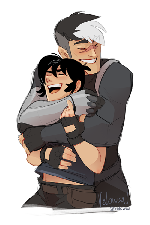 shiroganetwork: velowsa: happy !! boys !! Cuddles