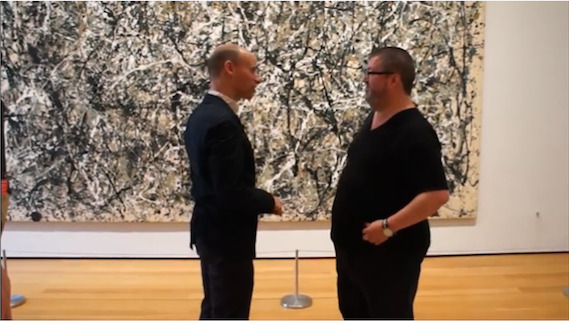 moma:
“   Could you look at Jackson Pollock’s One: Number 31, 1950 for an hour? These two critics did. Find out what they discussed in this Artnet video.   ”