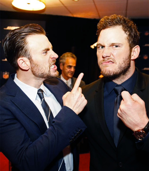 beardedchrisevans: Who’s going to win #ChrisEvansVSChrisPratt?