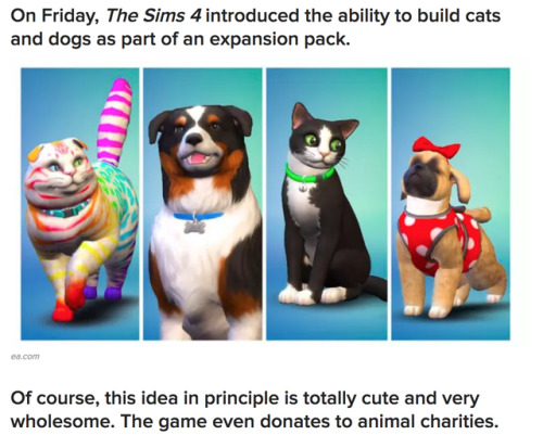 buzzfeed: People Should Never Have Been Allowed To Build Pets On “The Sims 4”