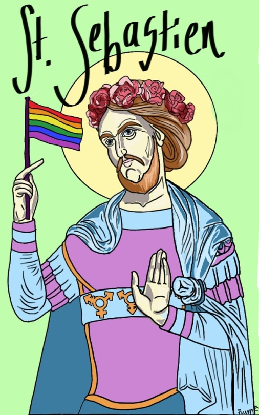 Be Proud And March Safely. St. Sebastien Is Watching You All.