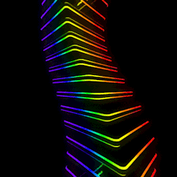 angulargeometry:  Rainbow Belly Dancer.