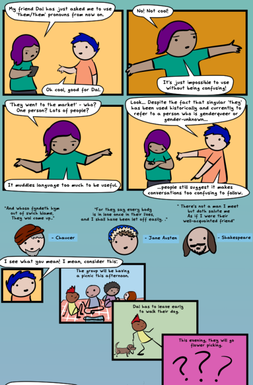 robothugscomic:Comic! (link) Look, language is messy and people are messy and there’s nothing we c