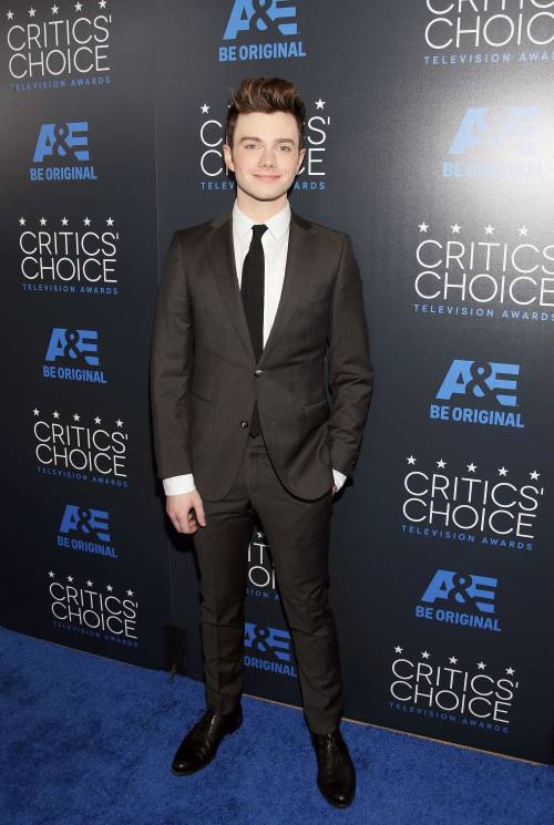 Actor Chris Colfer arrives at the 5th Annual Critics’ Choice Television Awards in Beverly Hills, Cal