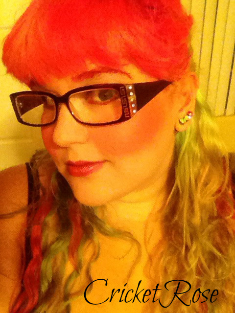 cricketrosethorn:  I’m feeling sexy and horny after getting all dolled up with new pink and green hair and fixing my old square glasses that I love so much. Give me a call and let’s have some fun! I’m taking cam and phone calls on Niteflirt right