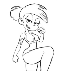 New Enid sketch! I’m still deciding on the outfit 