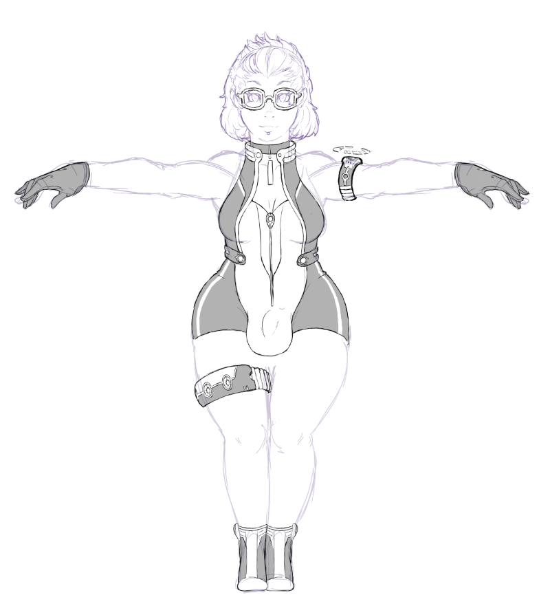 red-winged-angel:  Revamped Lisa’s uniform to look more sci-fi-y and push the semi-swimsuit