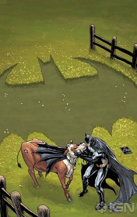 thespacecop:  Batman with Batcow