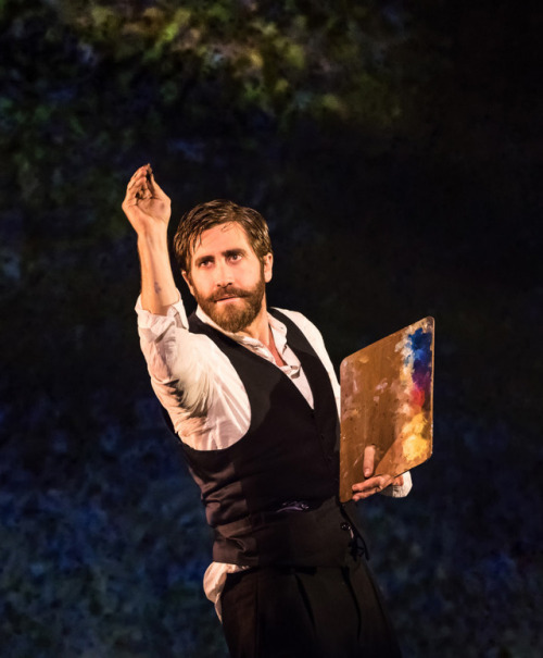 dailygyllenhaals: Jake Gyllenhaal and Annaleigh Ashford in Sunday in the Park with George