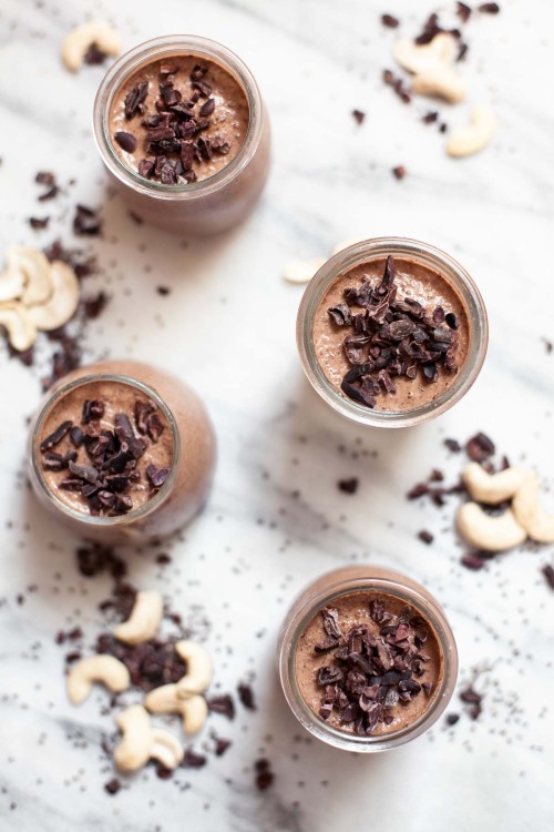 beautifulfoodisamust:  Cashew Chia Cacao Nib Pudding
