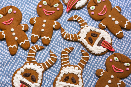 DIY Gluten Free Krampus Gingerbread CookiesThese Gluten Free Gingerbead Cookies are based on the Kil