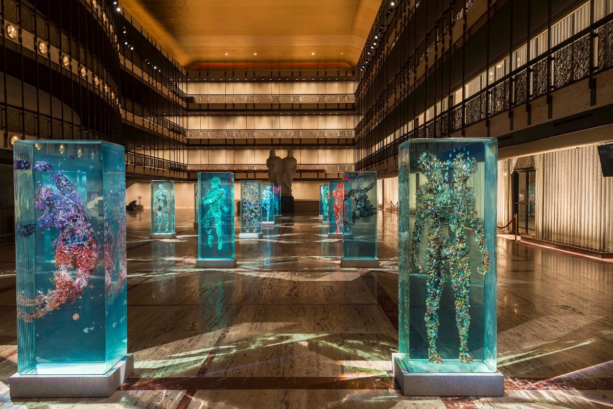 staceythinx:  Dustin Yellin’s installation for The New York City Ballet at Lincoln