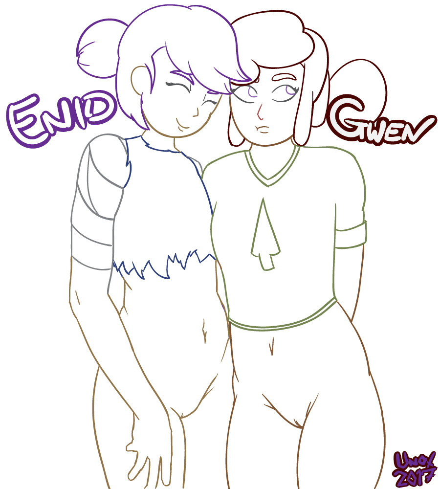 Request #2 Lineart@gemmtiddiesSorry it took so long for the lineart on this one,