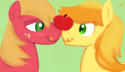 cottonsulk:&ldquo;That’s one mighty good lookin’ apple, don’t ya think cuz?&rdquo;&ldquo;E-eeyup.&rdquo;c: