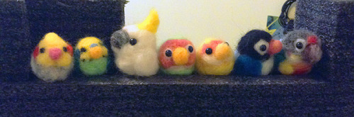 banafria:I started needle-felting a birb army